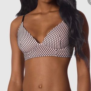 Black velvet bra nwot